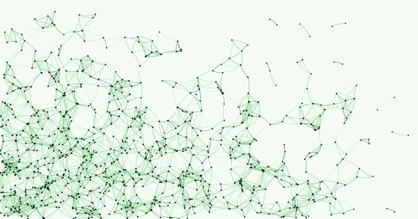 Процедурне Мистецтво Зеленої Мережі Сітки Фонова Ілюстрація — стоковий вектор