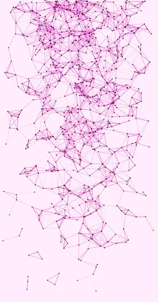 Förfarande Nätverk Mesh Konst Bakgrund Illustration — Stock vektor