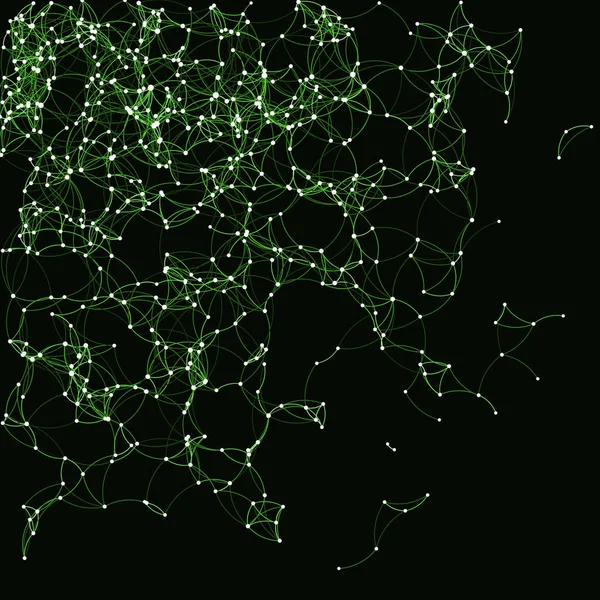 Δικτυακή Απεικόνιση Φόντου Δικτύου Μαύρης Τέχνης — Διανυσματικό Αρχείο