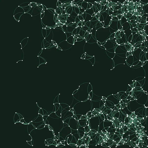 Διαδικαστικές Τέχνη Πράσινο Δίκτυο Πλέγμα Απεικόνιση Φόντου — Διανυσματικό Αρχείο