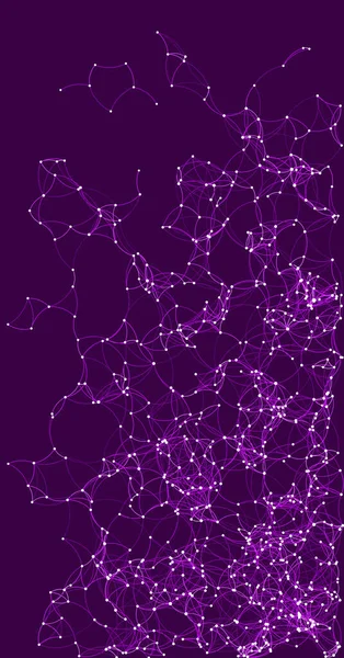Процедурне Мистецтво Фіолетова Мережа Сітки Фонова Ілюстрація — стоковий вектор