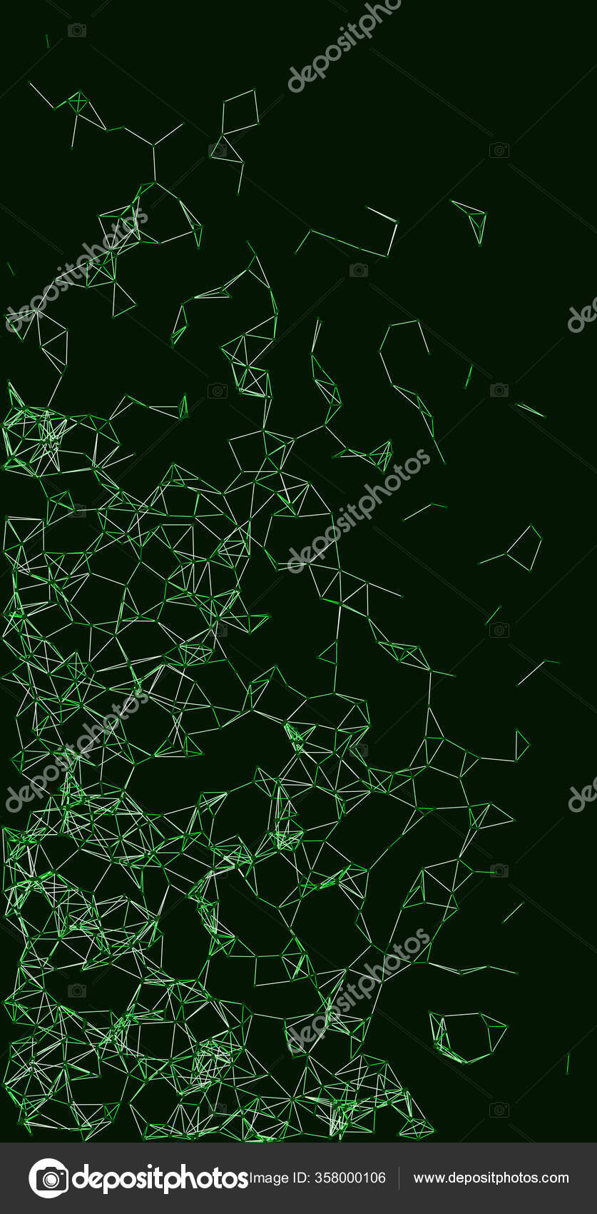 Procedural Network Mesh Art Background Illustration Stock Vector Image ...