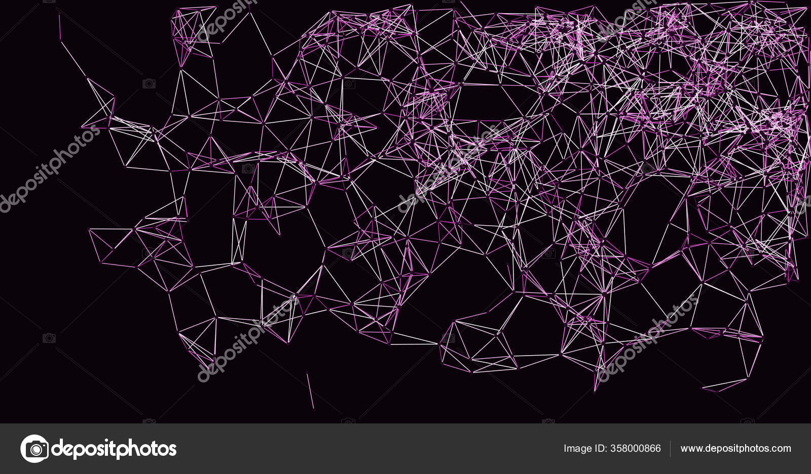 Procedural Network Mesh Art Background Illustration Stock Vector by ...