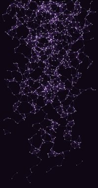 Prosedür sanatı ağı ağ ağ arkaplan illüstrasyonu