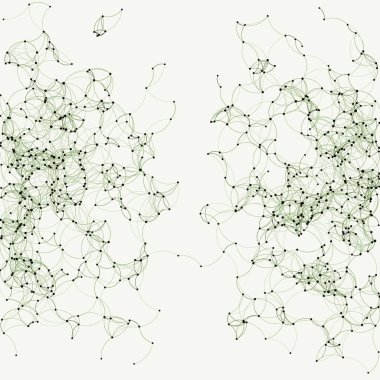 Prosedür sanatı ağı ağ ağ arkaplan illüstrasyonu