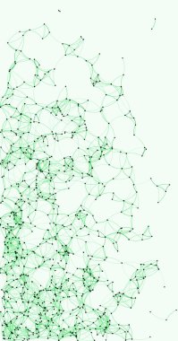 Prosedür sanatı yeşil ağ ağ ağ arkaplan illüstrasyonu 