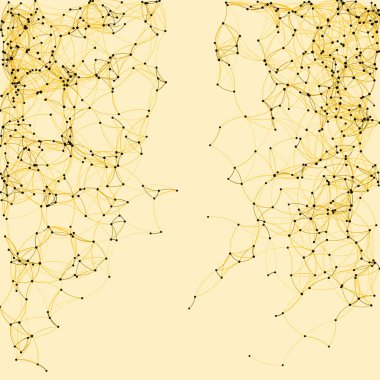 Prosedür sanatı ağı ağ ağ arkaplan illüstrasyonu