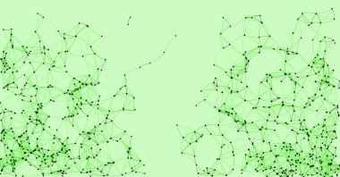 Prosedür sanatı yeşil ağ ağ ağ arkaplan illüstrasyonu