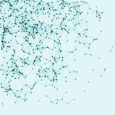 Prosedür sanatı ağı ağ ağ arkaplan illüstrasyonu