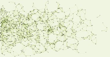 Prosedür sanatı ağı ağ ağ arkaplan illüstrasyonu