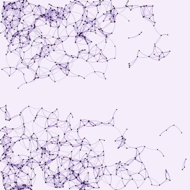 Prosedür sanatı ağı ağ ağ arkaplan illüstrasyonu