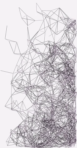 Procedural Network Mesh Art Fundal Ilustrare — Vector de stoc