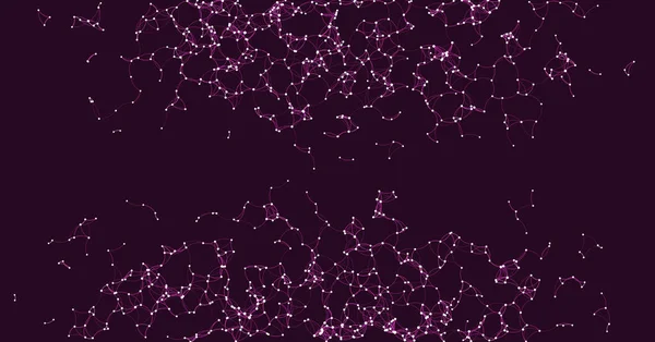 Процедурное Искусство Фиолетовая Сетевая Сетка Фоновая Иллюстрация — стоковый вектор