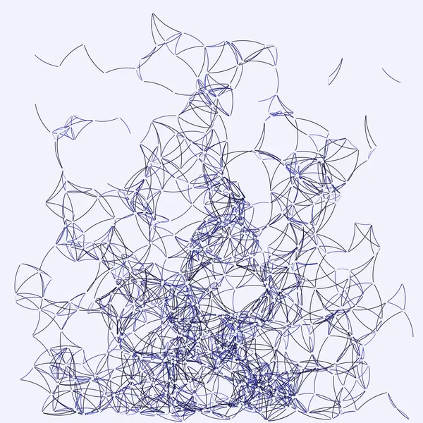 Процедурна Мистецька Мережа Сітка Фонова Ілюстрація — стоковий вектор