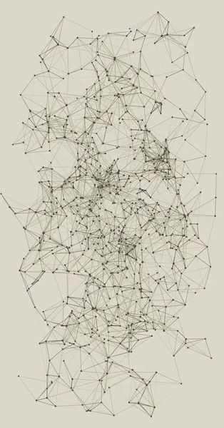 Procedural Network Mesh Art Fundal Ilustrare — Vector de stoc