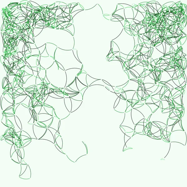 절차적 미술그린 네트워크 — 스톡 벡터