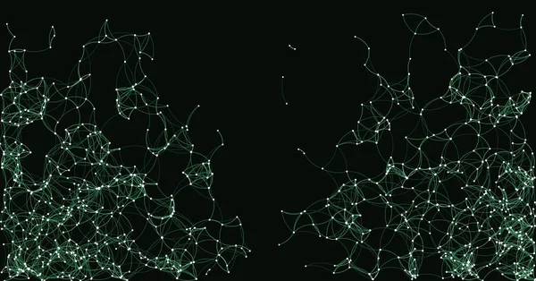 程序艺术绿色网络网格背景说明 — 图库矢量图片