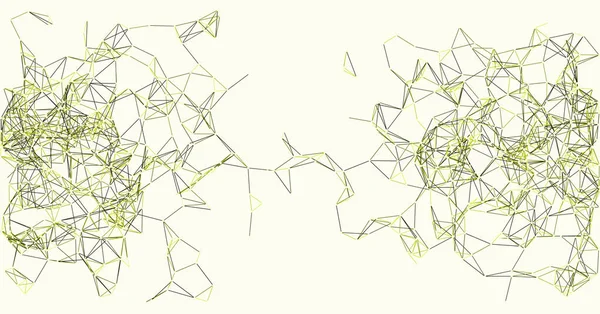 Procedurele Netwerk Mesh Art Achtergrond Illustratie — Stockvector