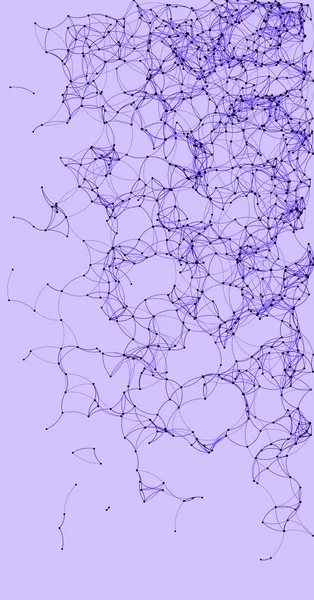 Verfahrenskunst Lila Netzwerk Netz Hintergrund Illustration — Stockvektor