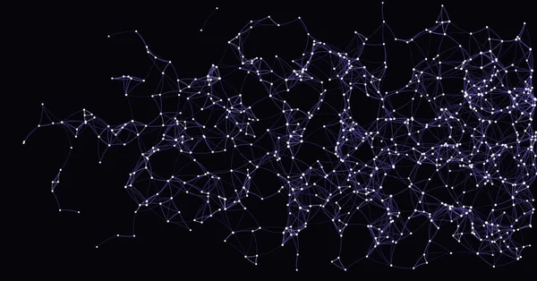 Δικτυακή Απεικόνιση Φόντου Δικτύου Μαύρης Τέχνης — Διανυσματικό Αρχείο