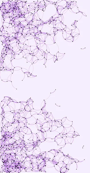 Verfahrenskunst Netzwerk Netz Hintergrund Illustration — Stockvektor