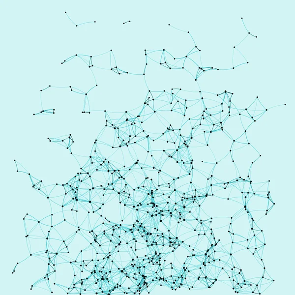 程序性艺术网络网状背景说明 — 图库矢量图片