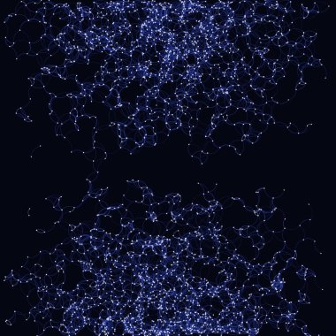 Prosedür sanatı ağı ağ ağ arkaplan illüstrasyonu