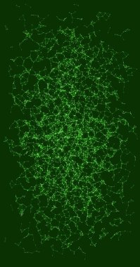 Prosedür sanatı ağı ağ ağ arkaplan illüstrasyonu