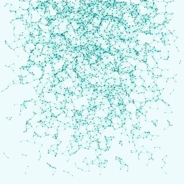 Prosedür sanatı ağı ağ ağ arkaplan illüstrasyonu