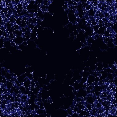 Prosedür sanatı ağı ağ ağ arkaplan illüstrasyonu