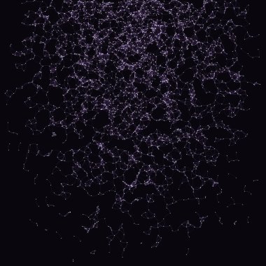 Prosedür sanatı ağı ağ ağ arkaplan illüstrasyonu