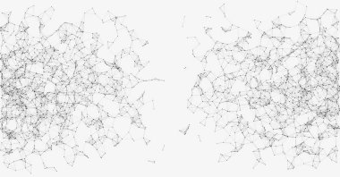 ağ örgüsü gelişigüzel sanatsal arkaplan illüstrasyonu