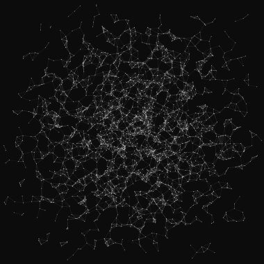 ağ örgüsü gelişigüzel sanatsal arkaplan illüstrasyonu