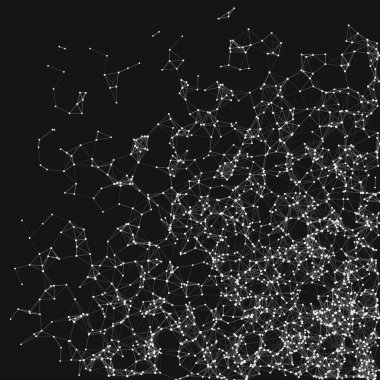 ağ örgüsü gelişigüzel sanatsal arkaplan illüstrasyonu