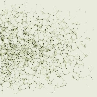 yeşil ağ ağ örgüsü işletim sanatı arkaplan illüstrasyonu 