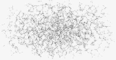 ağ örgüsü gelişigüzel sanatsal arkaplan illüstrasyonu