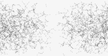 ağ örgüsü gelişigüzel sanatsal arkaplan illüstrasyonu