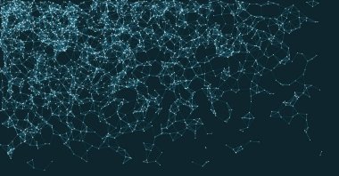 mavi ağ ağ örgü işleme sanatı arkaplan illüstrasyonu 