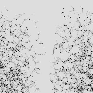 ağ örgüsü gelişigüzel sanatsal arkaplan illüstrasyonu