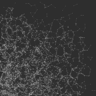 ağ örgüsü gelişigüzel sanatsal arkaplan illüstrasyonu