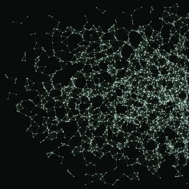 yeşil ağ ağ örgüsü işletim sanatı arkaplan illüstrasyonu