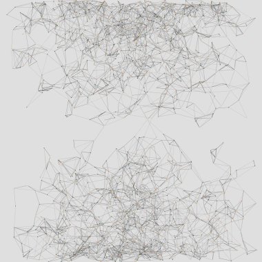 ağ örgüsü gelişigüzel sanatsal arkaplan illüstrasyonu