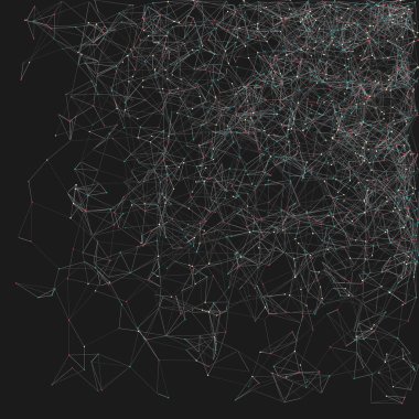 ağ örgüsü gelişigüzel sanatsal arkaplan illüstrasyonu