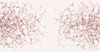 ağ örgüsü gelişigüzel sanatsal arkaplan illüstrasyonu 