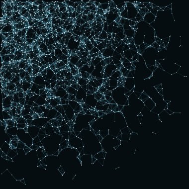 mavi ağ ağ örgü işleme sanatı arkaplan illüstrasyonu