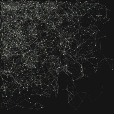 ağ örgüsü gelişigüzel sanatsal arkaplan illüstrasyonu