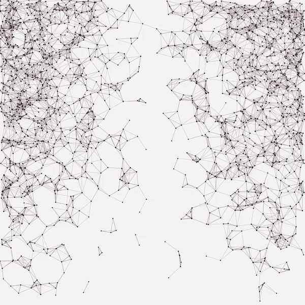 ネットワークメッシュの手続き型アートの背景イラスト — ストックベクタ
