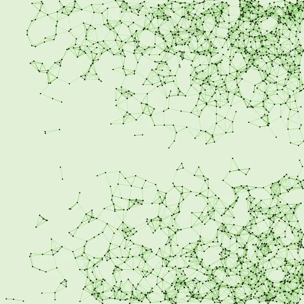 绿色网络网格程序艺术背景说明 — 图库矢量图片