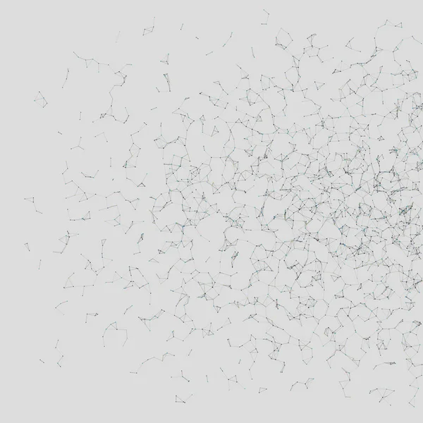 ネットワークメッシュランダムな手続き型アートの背景イラスト — ストックベクタ