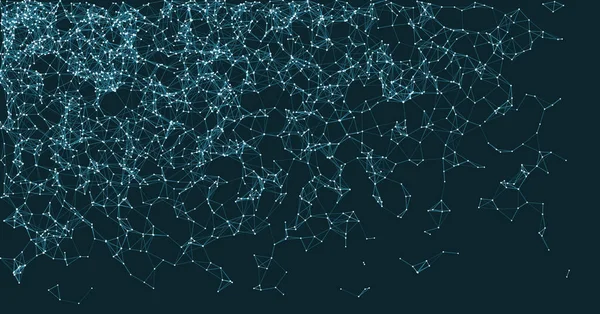 蓝色网络网格程序艺术背景说明 — 图库矢量图片
